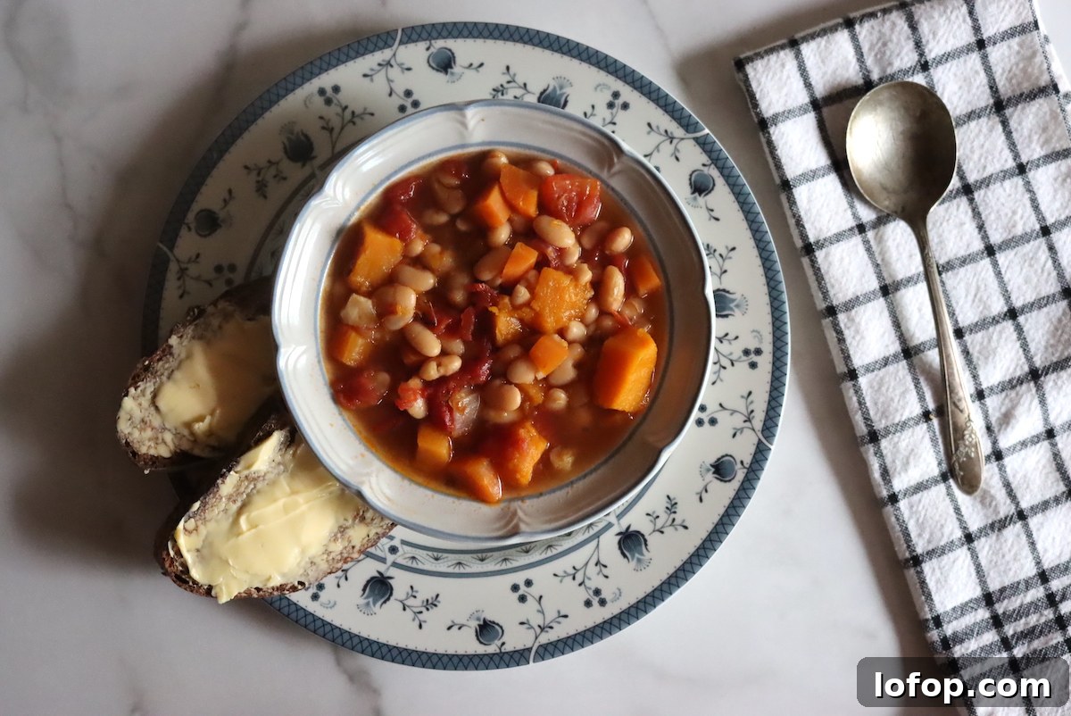 How to Can Butternut Squash and White Bean Soup for Long-Term Storage 3 White Bean Butternut Soup