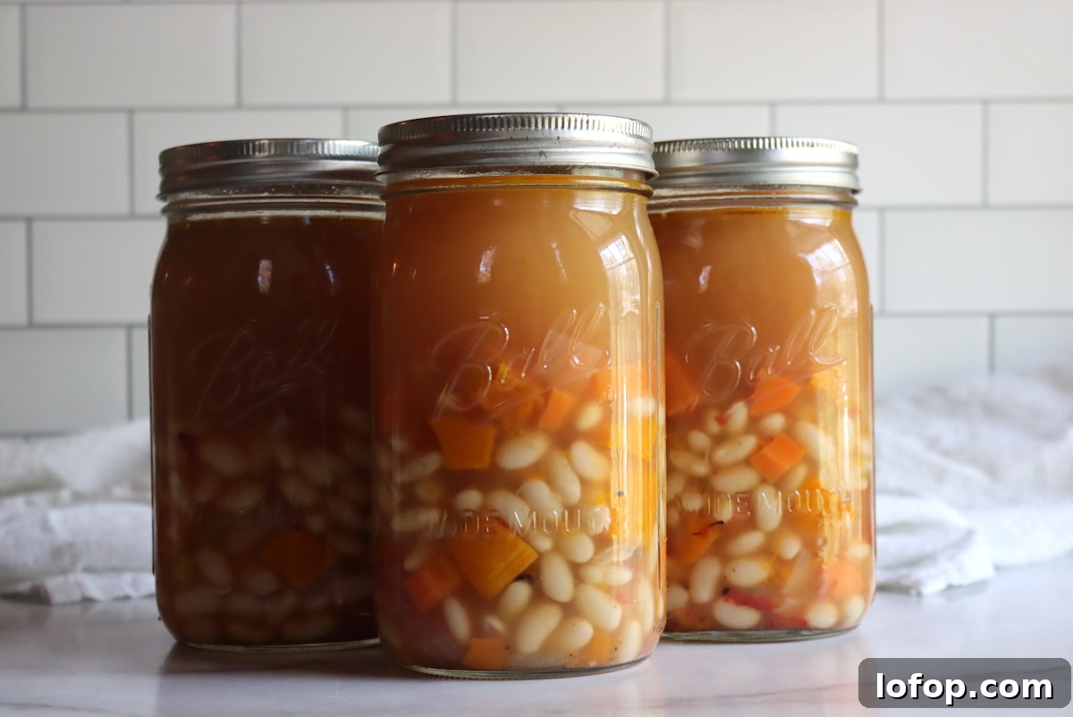 How to Can Butternut Squash and White Bean Soup for Long-Term Storage 4 White Bean Butternut Soup
