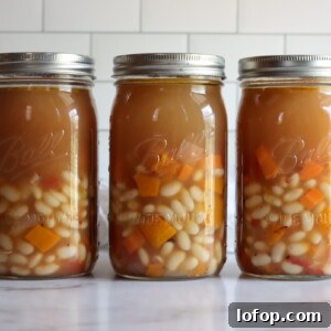How to Can Butternut Squash and White Bean Soup for Long-Term Storage 6 White Bean Butternut Soup