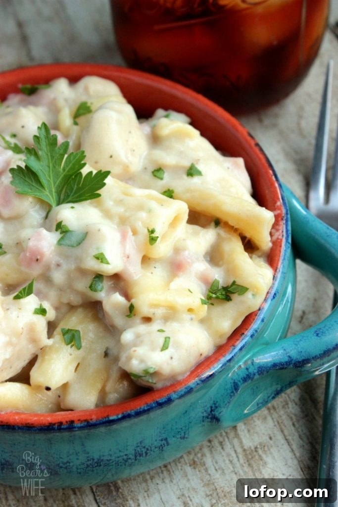One Pot Chicken Cordon Bleu Pasta