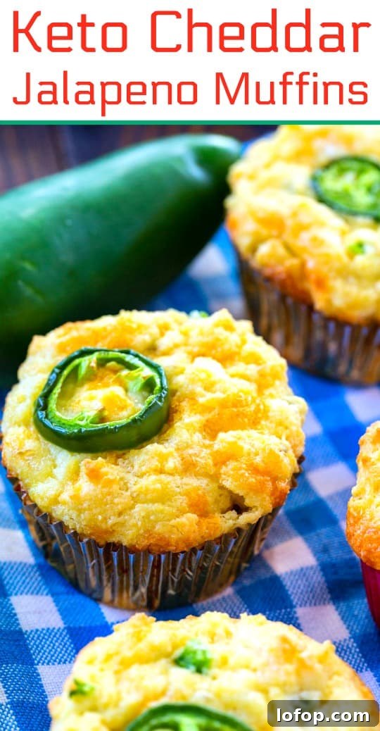Keto Cheddar & Jalapeño Muffins: Low-Carb Savory Recipe 6 Keto Cheddar Jalapeno Muffin