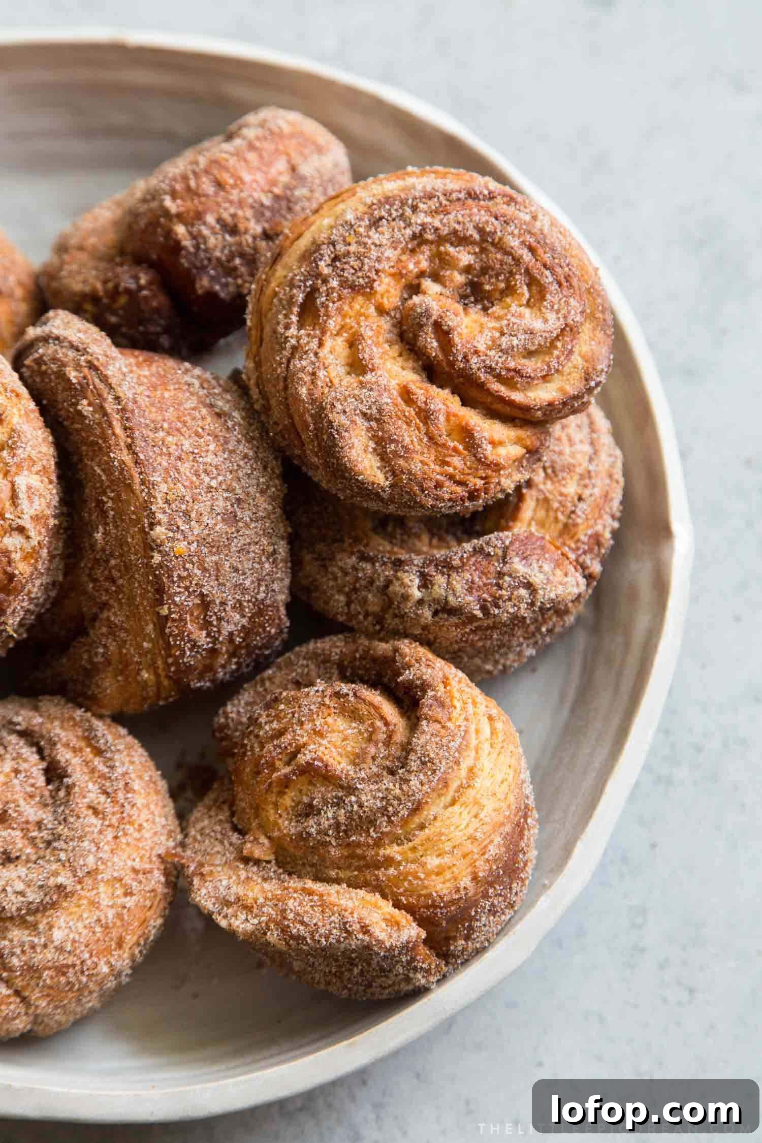 Cinnamon Sugar Morning Buns in a large serving bowl. 