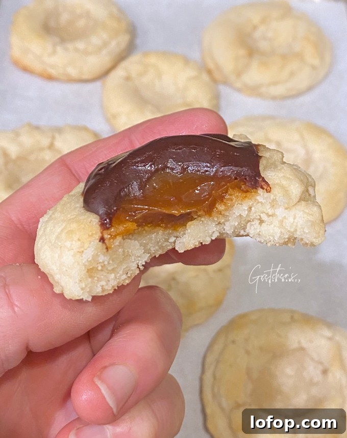 Vegan Twix-Style Cookies with Caramel and Chocolate 4 Vegan Twix Cookies
