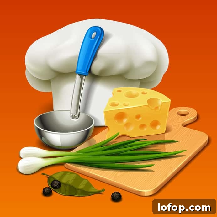 Creamy Instant Pot Red Potato Soup Recipe for Weeknight Meals 5 graphic of countertop with chef hat