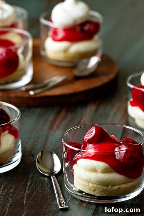 Classic Cherry Cheesecake Recipe: Creamy No-Bake Dessert 3 Cherry Cheesecake Image on My Baking Addiction