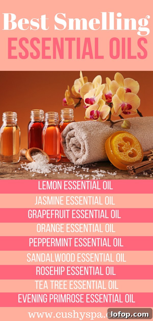 Top 9 Most Fragrant Essential Oils You Should Try 5 aromatherapy scents infographic