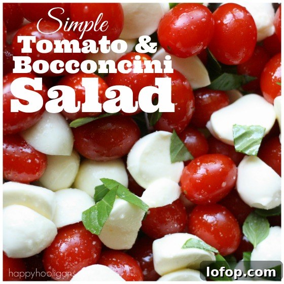 Tomato and Bocconcini Salad for Canada Day