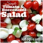 Tomato and Bocconcini Salad for Canada Day