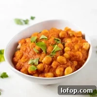 Authentic Vegan Chana Masala Recipe for Flavorful Chickpea Curry 6 Square photo of a bowl of vegan chana masala