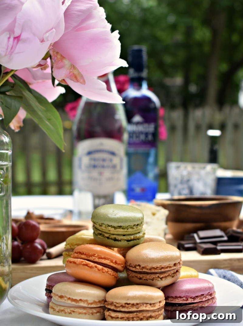Macarons with Pinnacle vodka entertaining
