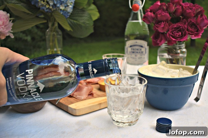 Pinnacle vodka and lemonade