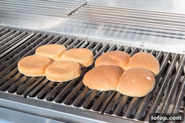 Double Decker Burger Recipe: How to Build a Juicy Stacked Burger 6 Split Hamburger Buns on a Grill