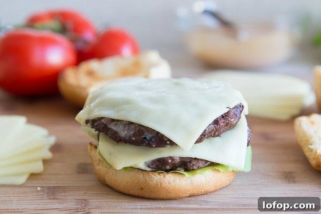Double Decker Burger Recipe: How to Build a Juicy Stacked Burger 9 Bun with Two Beef Patties and Cheese Slices