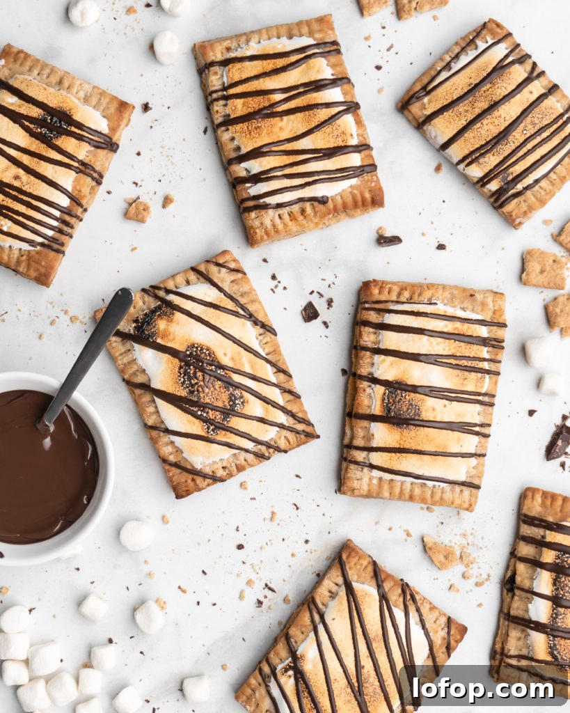 Filled with chocolate, and topped with a toasted marshmallow topping, these S'mores Hand Pies are insanely good.