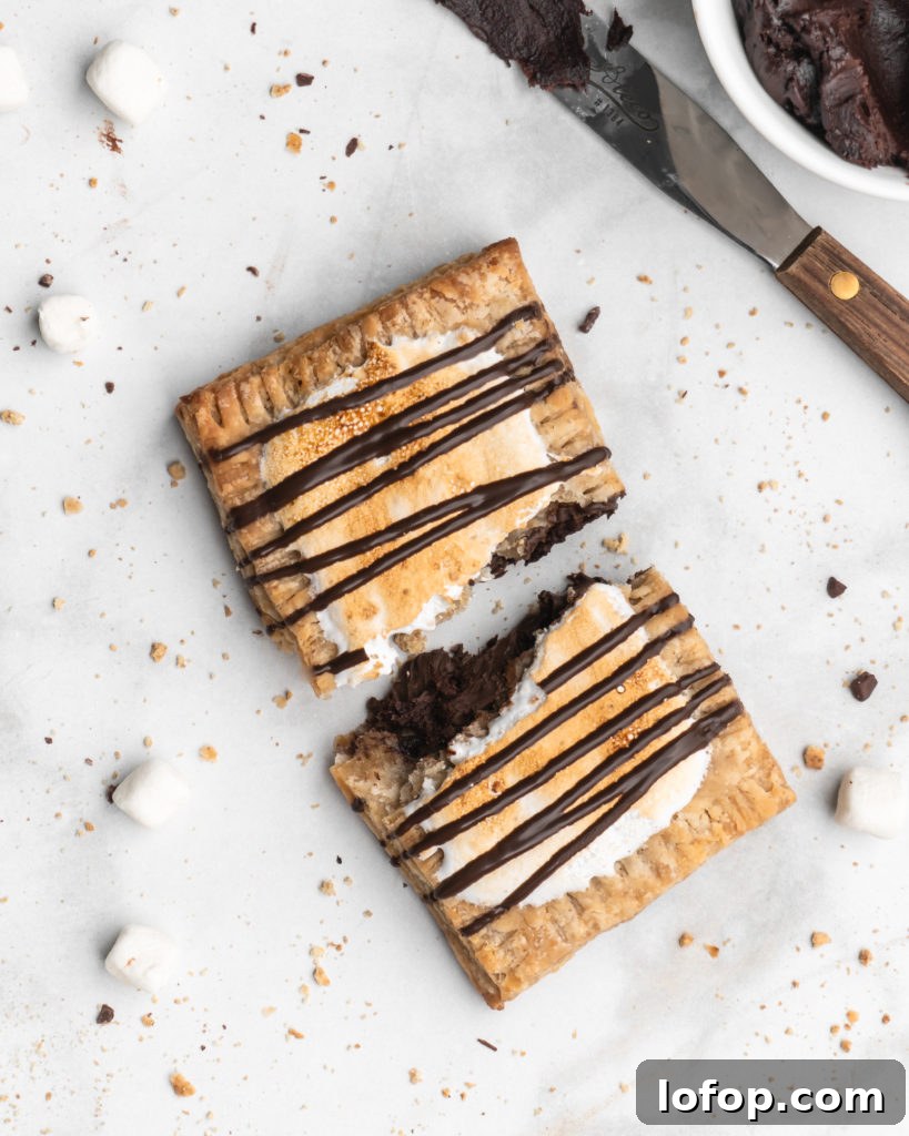 Filled with chocolate, and topped with a toasted marshmallow topping, these S'mores Hand Pies are insanely good.