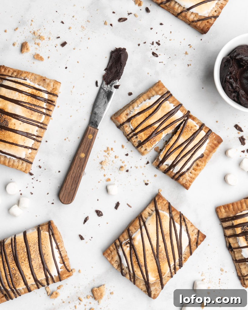 Filled with chocolate, and topped with a toasted marshmallow topping, these S'mores Hand Pies are insanely good.