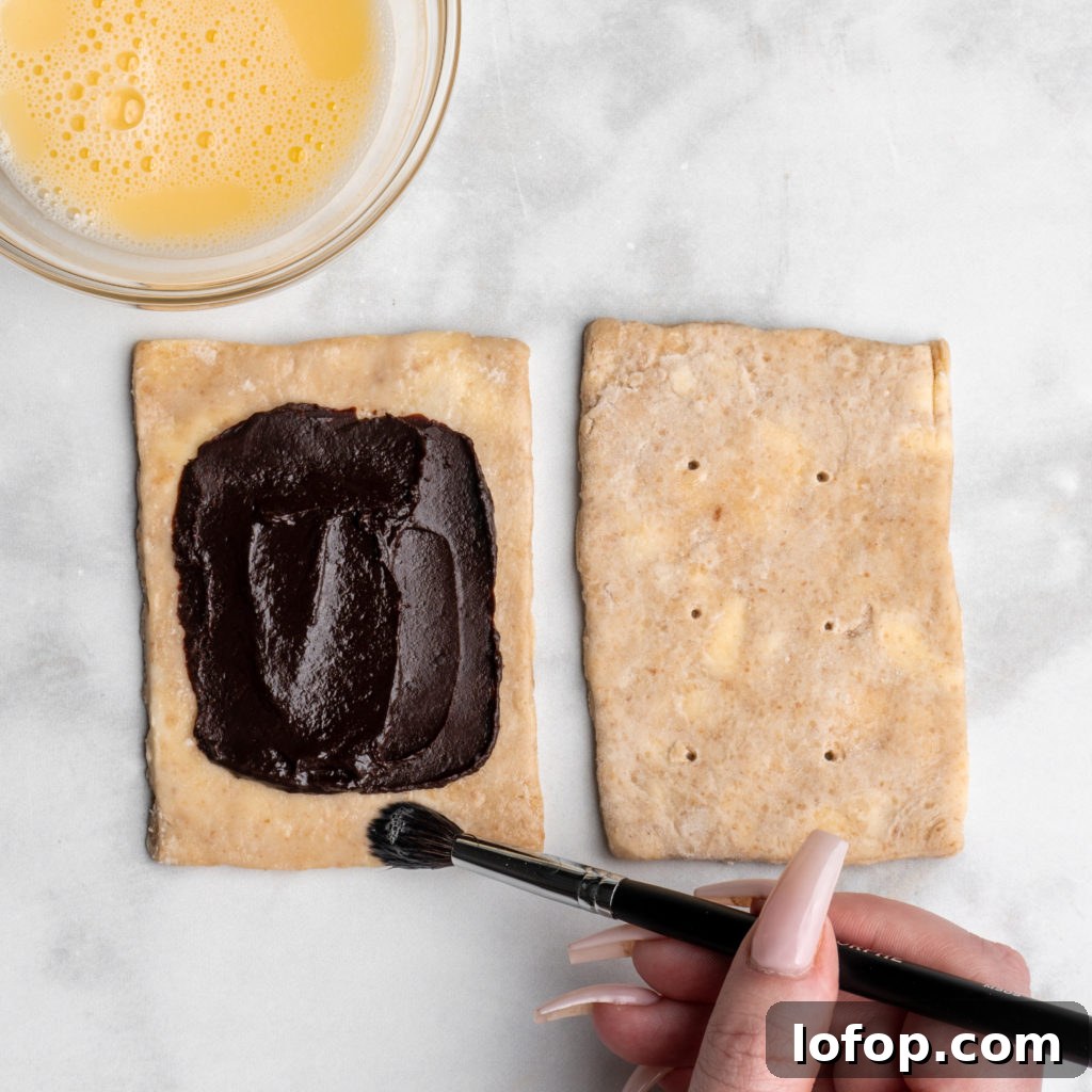 Assembling S'mores Hand Pies