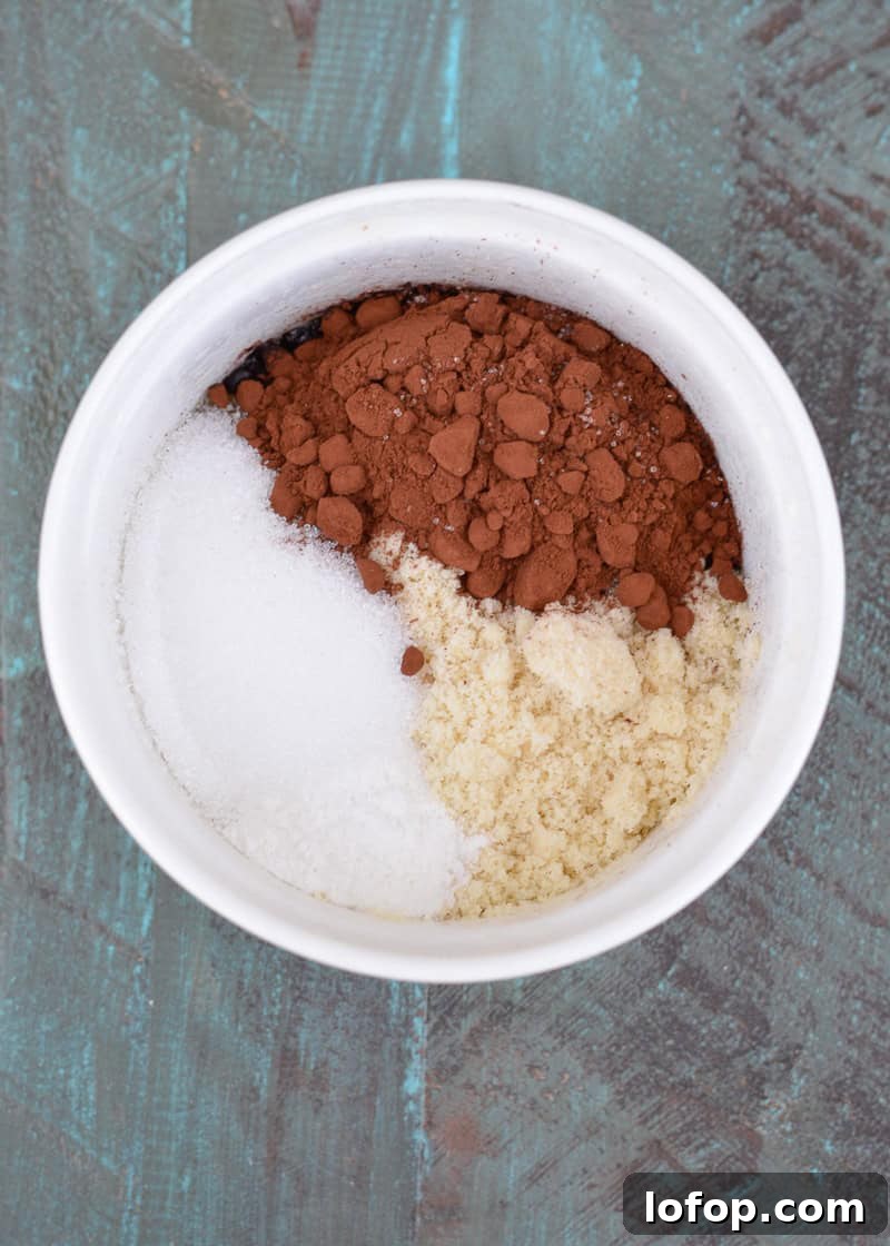 Keto Gluten-Free Air Fryer Brownies: Rich Low-Carb Recipe 3 You can easily mix your ingredients in an oven-safe ramekin for this delicious keto air fryer brownie!