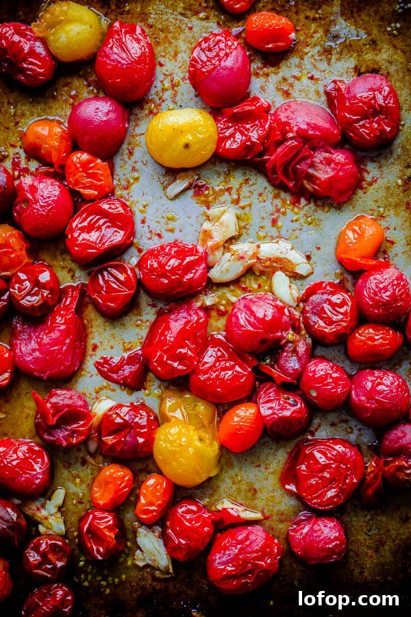 Roasted Heirloom Tomatoes with Smashed Garlic