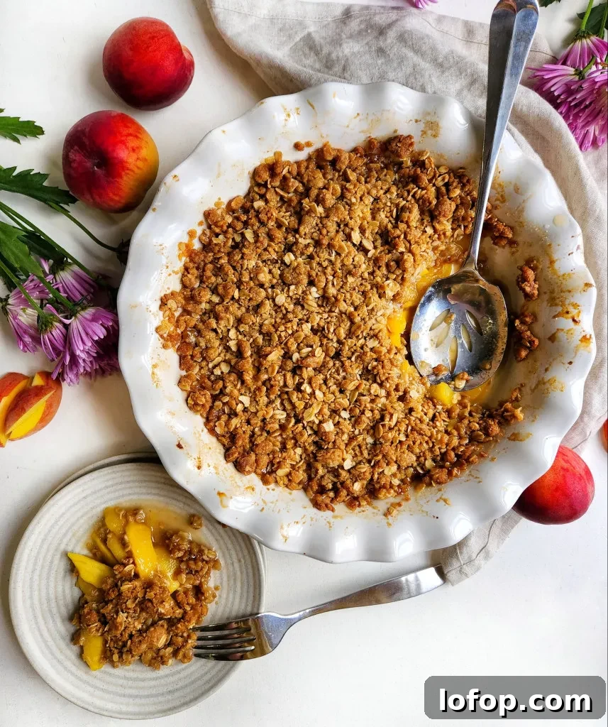 peach crisp
