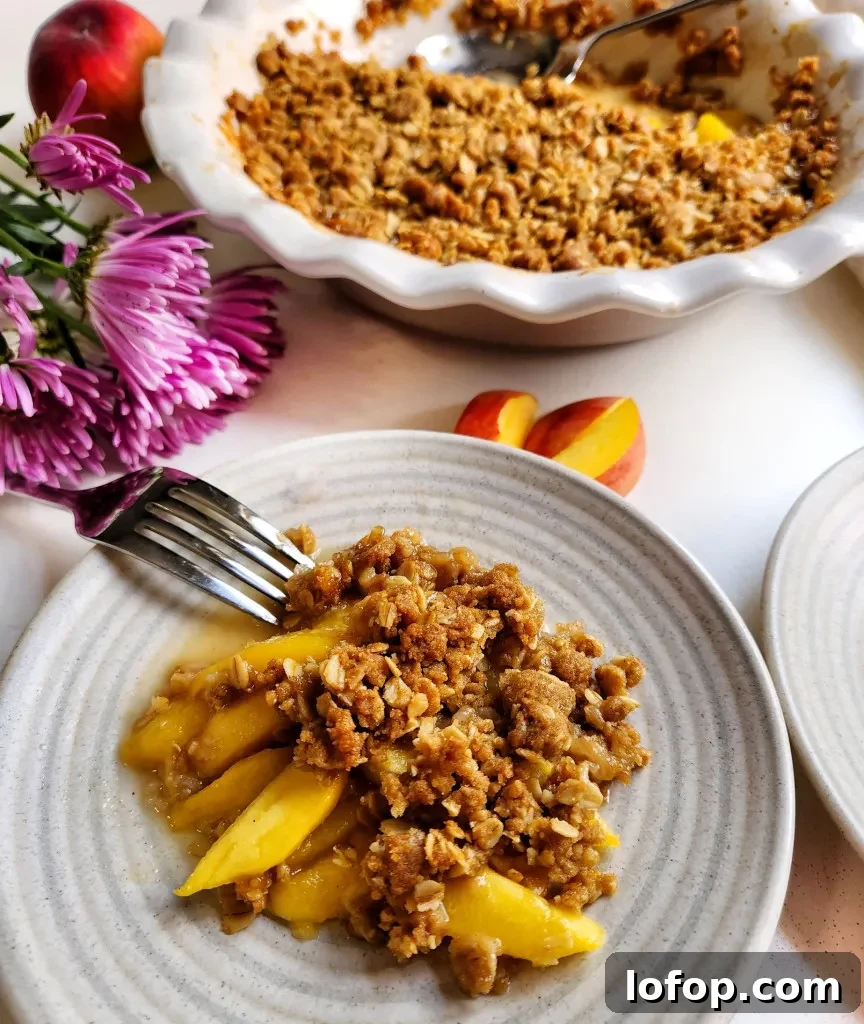 peach crisp