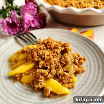 peach crisp