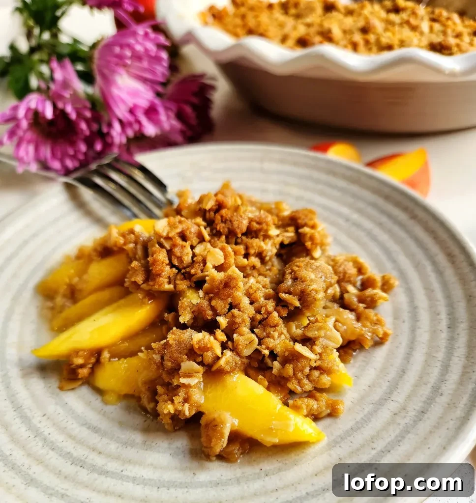 peach crisp