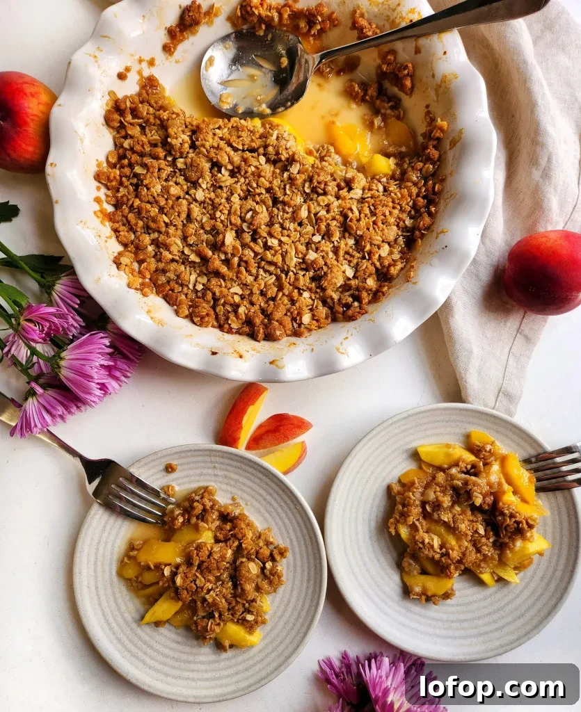 peach crisp