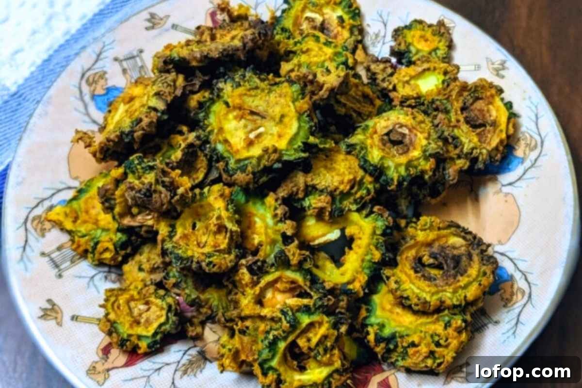 Bitter gourd chips