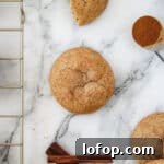 chewy snickerdoodles on marble counter