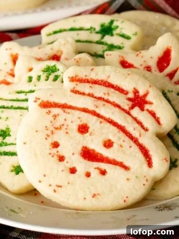 Sugared Christmas Shortbread Cookies featured image.
