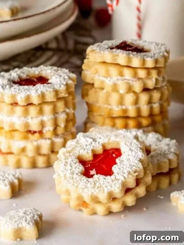 Linzer Cookies featured image.