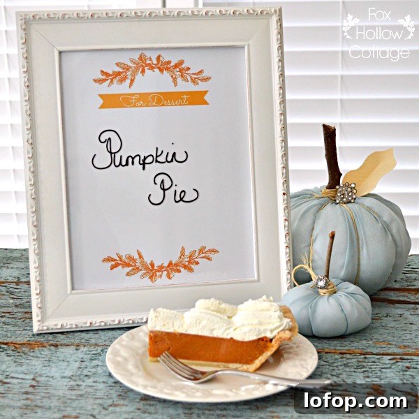 23 Last-Minute Thanksgiving Ideas for Activities, Recipes & Events 23 Printable-Dessert-Menu-Dry-Erase-Board-by-Fox-Hollow-Cottage