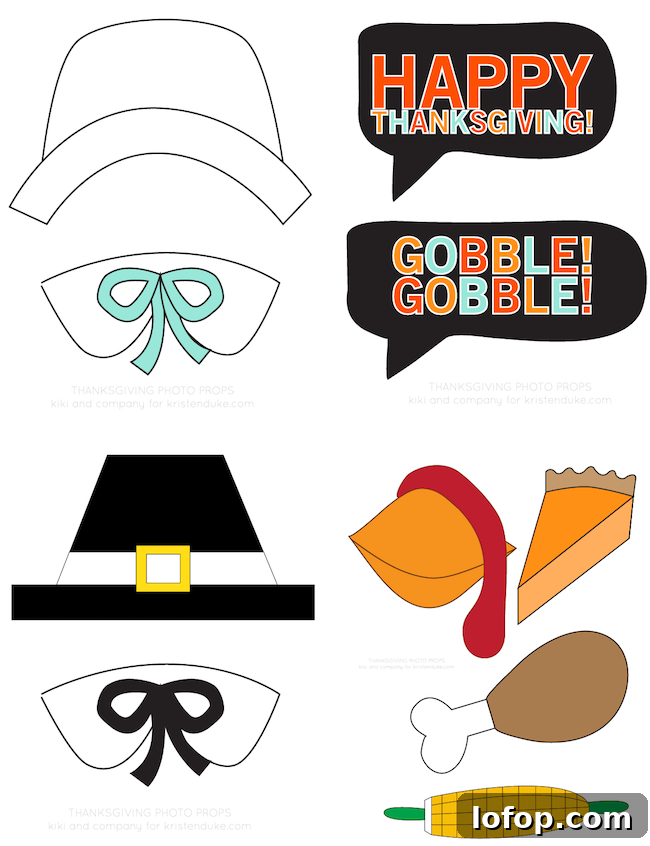 23 Last-Minute Thanksgiving Ideas for Activities, Recipes & Events 9 Free-Thanksgiving-Photo-Props-at-kristenduke.com
