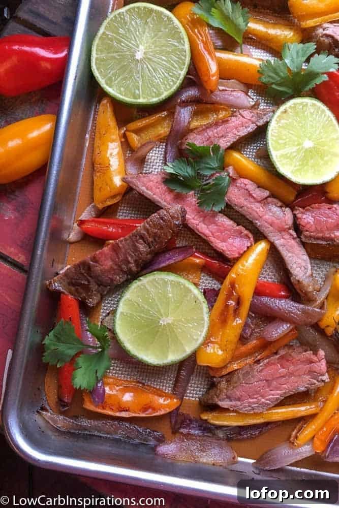 Easy Sheet Pan Beef Fajitas