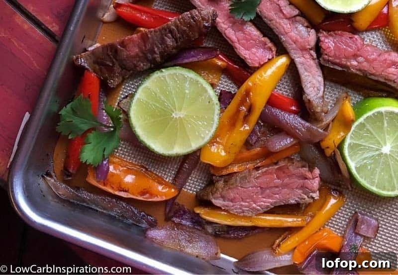 Easy Sheet Pan Beef Fajitas