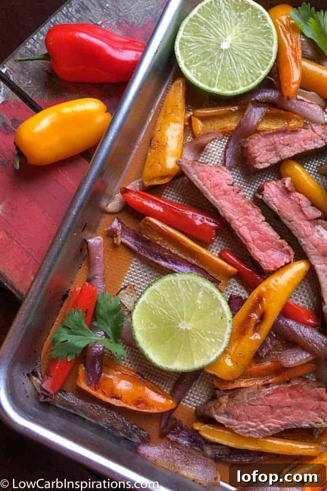 Easy Sheet Pan Beef Fajitas
