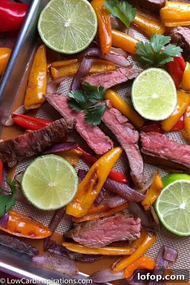 Easy Sheet Pan Beef Fajitas