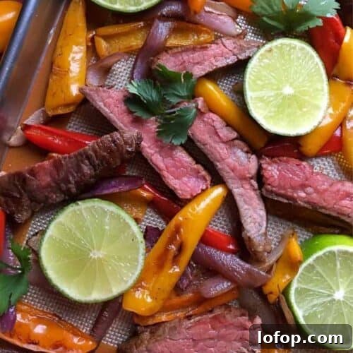 Easy Sheet Pan Beef Fajitas