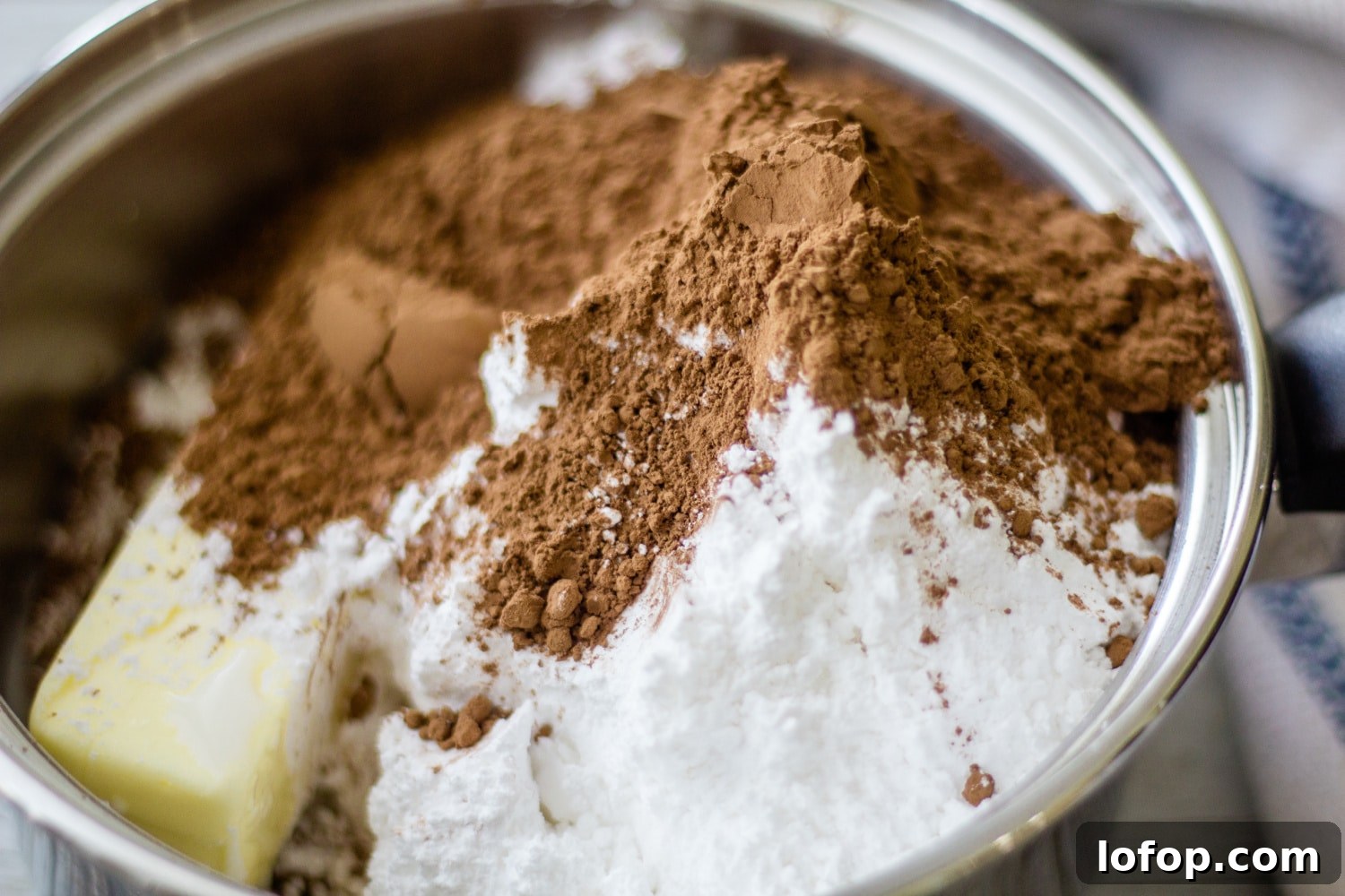 Classic Mississippi Mud Cake Recipe from Grandma's Kitchen 5 ingredients to Mississippi mud cake in a bowl