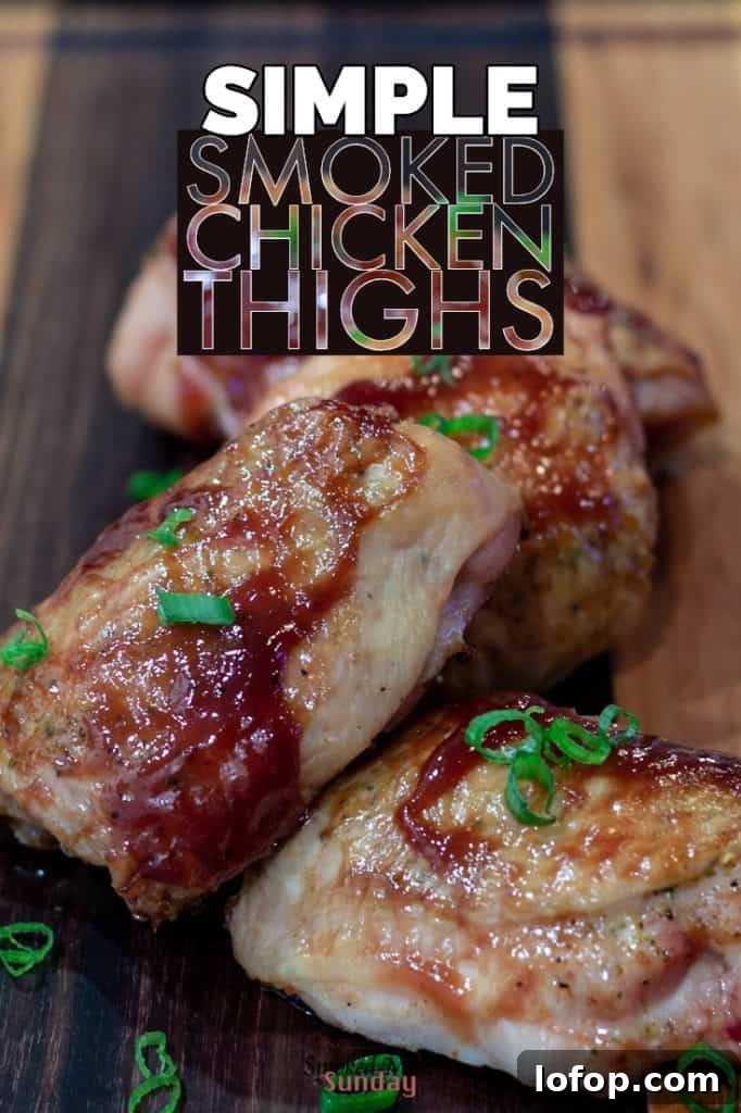 Brined and Smoked Chicken Thighs for Juicy, Flavorful Results 2 Recipe for Simple Smoked Chicken Thighs and a simple chicken thigh brine. Easy Chicken Thighs are delicious! Smoked on a Traeger. Pellet grill recipes Traeger Recipes