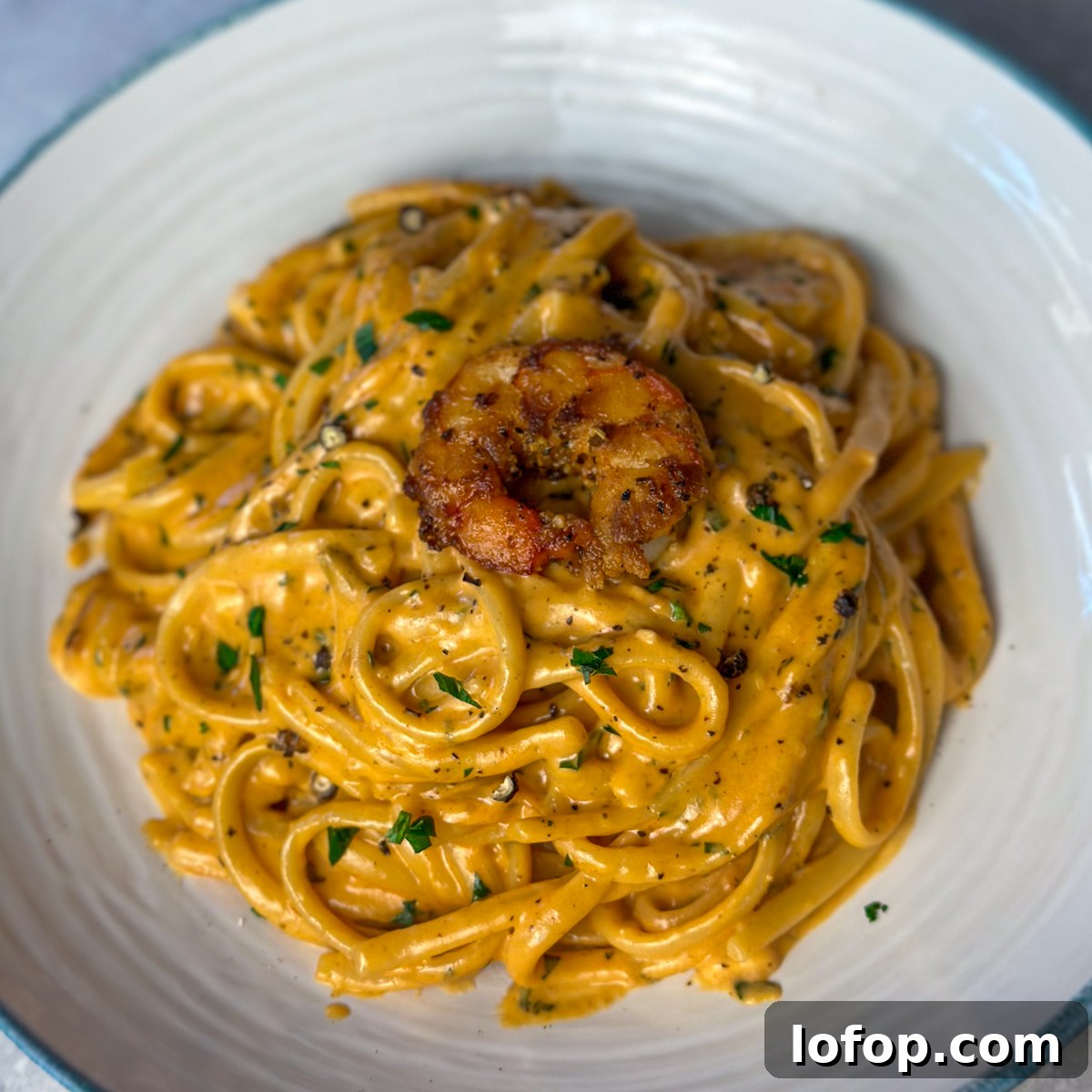 Creamy Garlic Shrimp Linguine Recipe for Dinner 7 Serve with linguine