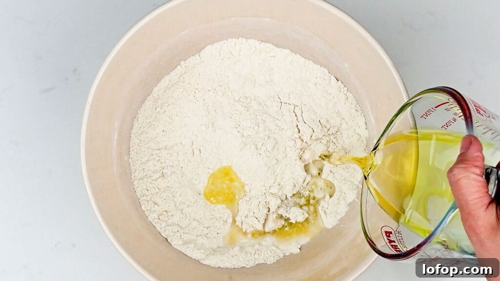 making dough ball dough