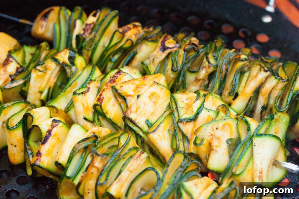 Grilled Zucchini Ribbons with Spicy Sriracha Marinade 6 Grilled Zucchini Ribbons with Sriracha Marinade