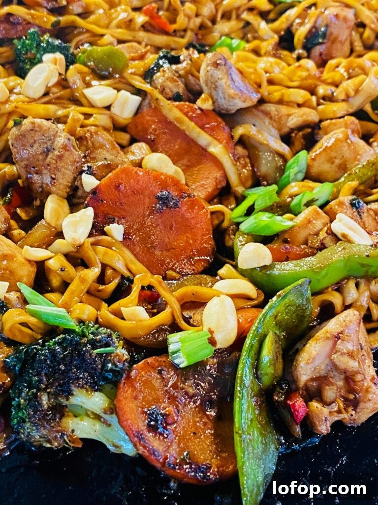 Blackstone Peanut Chicken Stir Fry