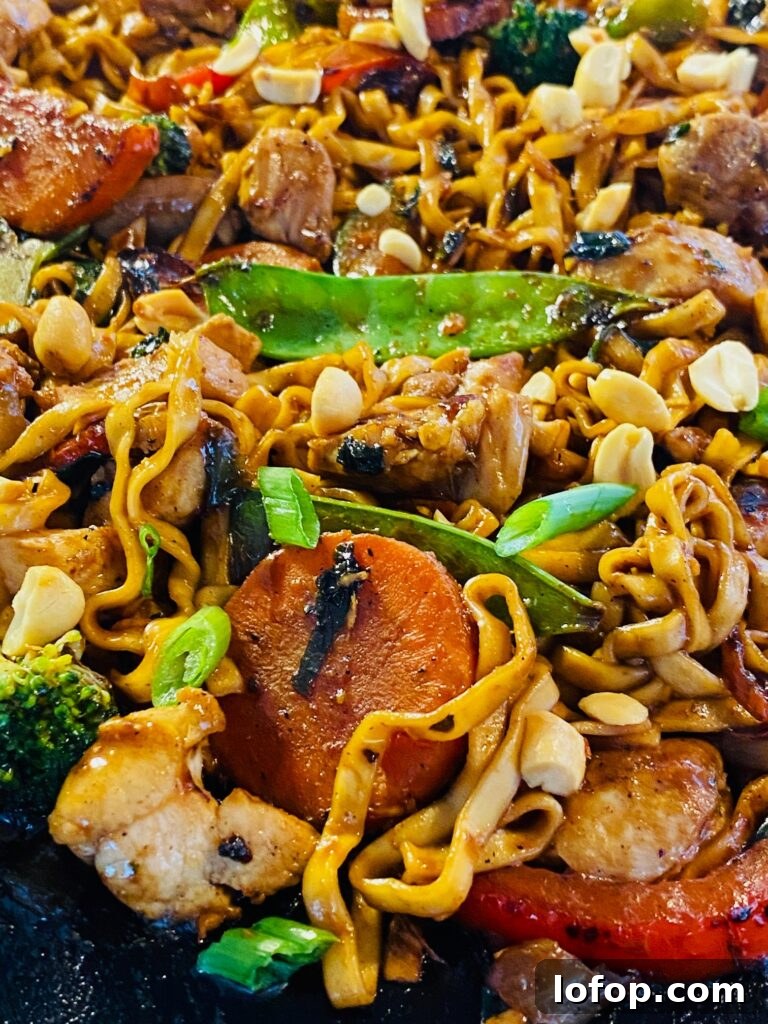 Blackstone Peanut Chicken Stir Fry