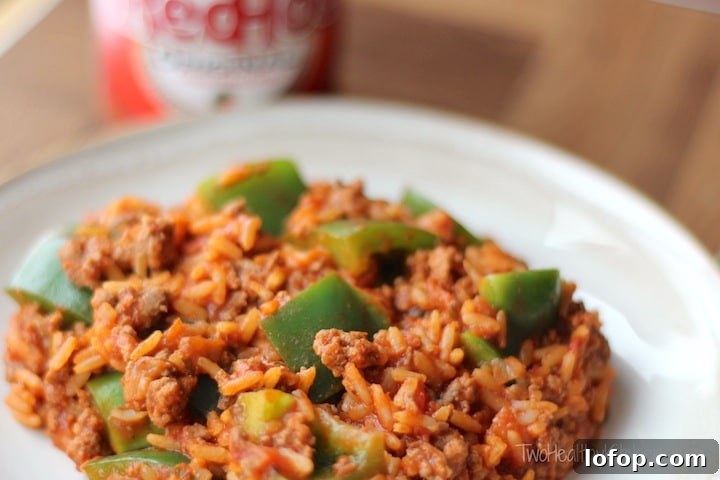 Un-Stuffed Green Pepper Skillet