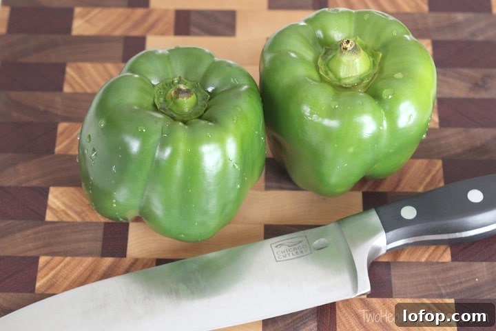 Un-Stuffed Green Pepper Skillet