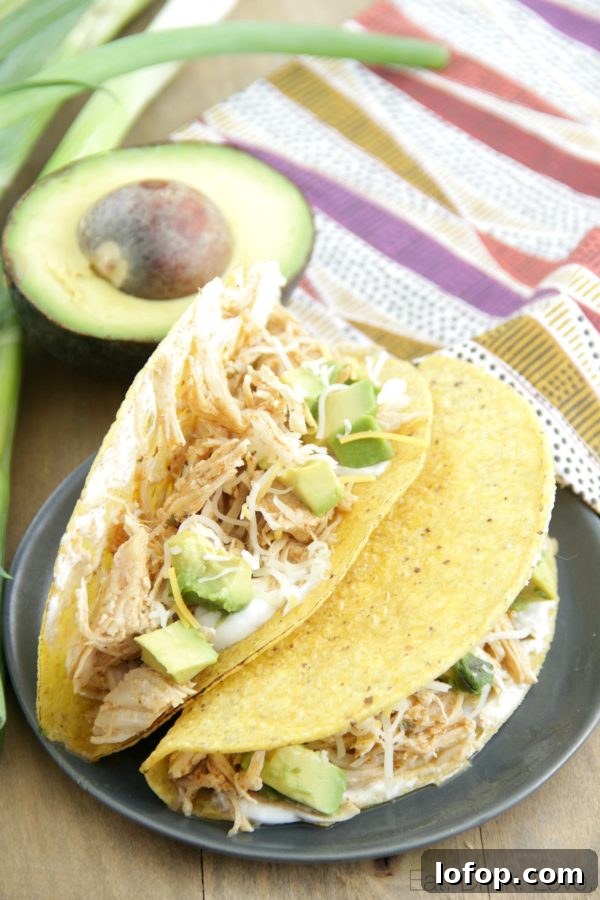 Crock Pot or Instant Pot Ranch Chicken Tacos Recipe 4 Crockpot Ranch Chicken Tacos