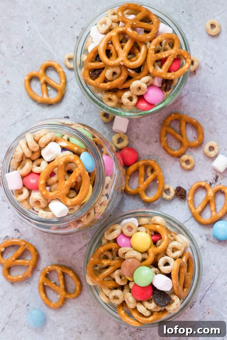 3 jars of cheerios snack mix